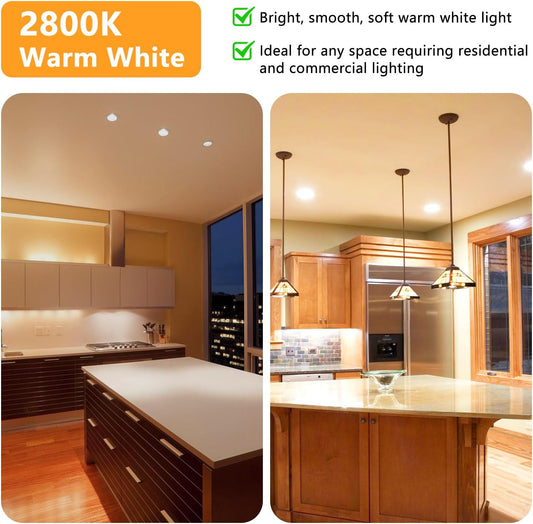 seenlast 2 Pack 120V Long Lasting,Warm White 2700K, for Candle Light