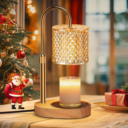 seenlast Electric Candle Lamp Warmer with Timer Dimmer Adjustable Height,Gifts for Women and Men,Vintage Home Decor
